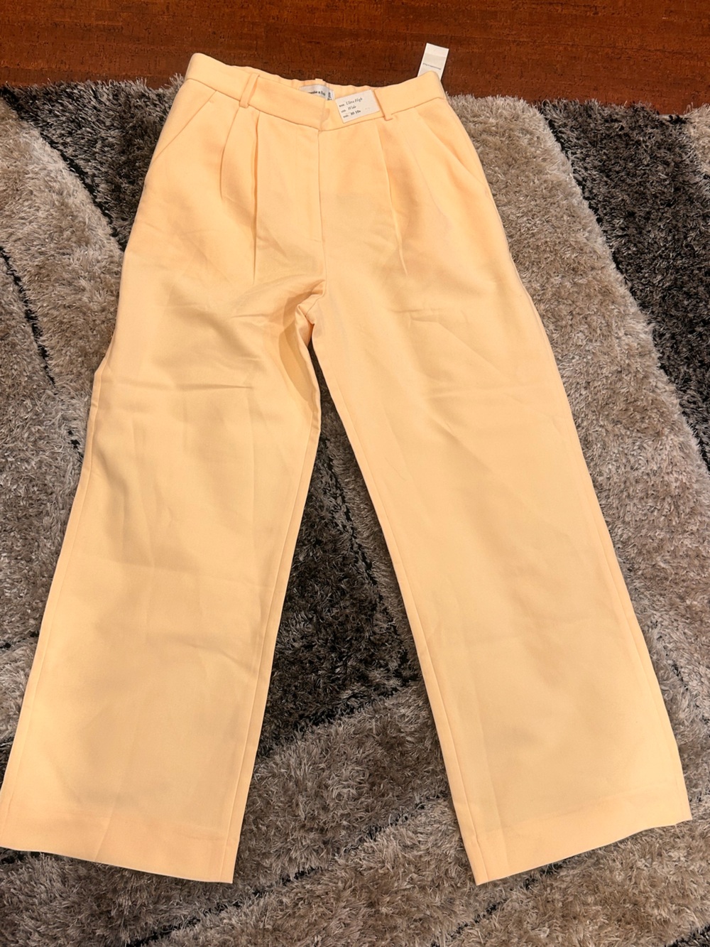 Abercrombie & Fitch Peach Straight-Leg Dress Pants